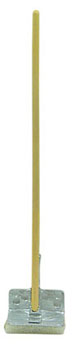 Dollhouse Miniature Mop, Squeegee W/Wood Handle